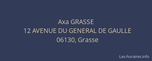 Axa GRASSE