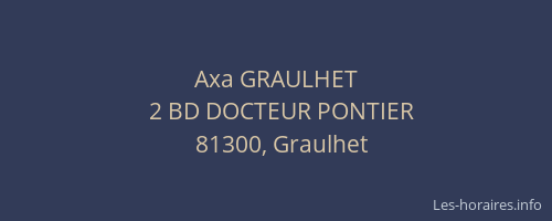 Axa GRAULHET