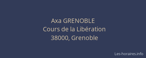 Axa GRENOBLE