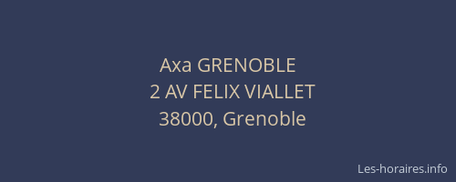 Axa GRENOBLE
