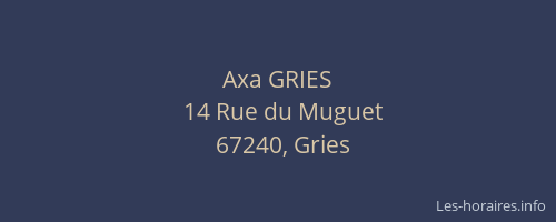 Axa GRIES