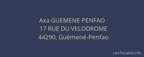 Axa GUEMENE PENFAO