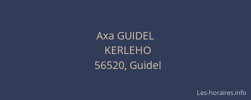 Axa GUIDEL