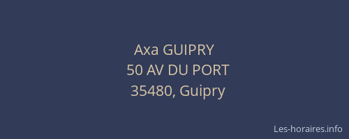 Axa GUIPRY