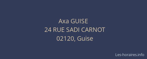 Axa GUISE