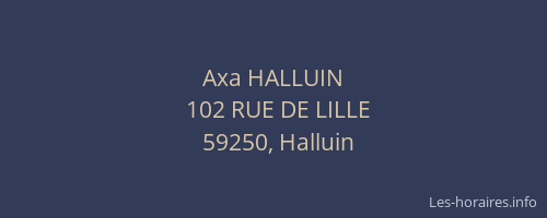 Axa HALLUIN