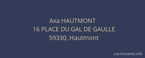 Axa HAUTMONT