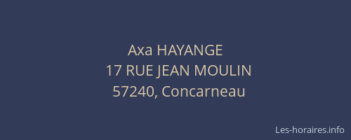 Axa HAYANGE