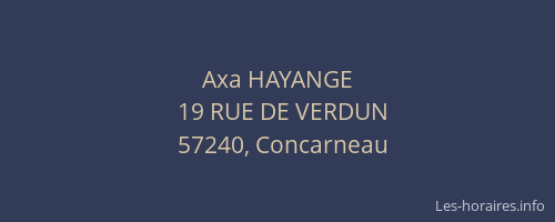 Axa HAYANGE