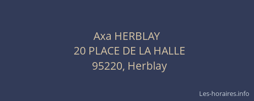 Axa HERBLAY