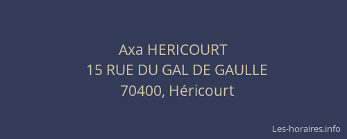 Axa HERICOURT