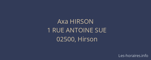 Axa HIRSON