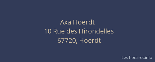 Axa Hoerdt