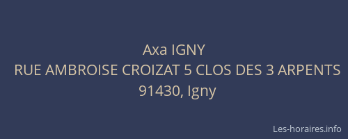Axa IGNY