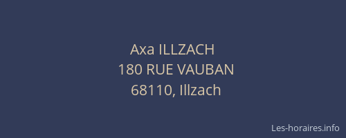 Axa ILLZACH