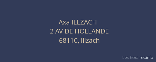 Axa ILLZACH