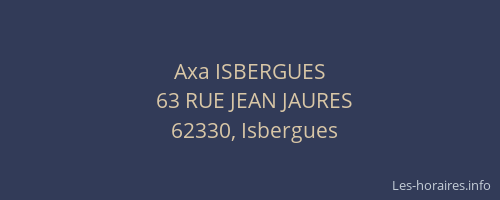 Axa ISBERGUES