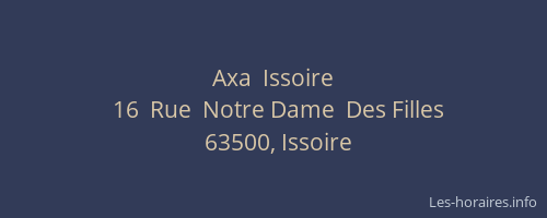 Axa  Issoire