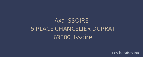 Axa ISSOIRE