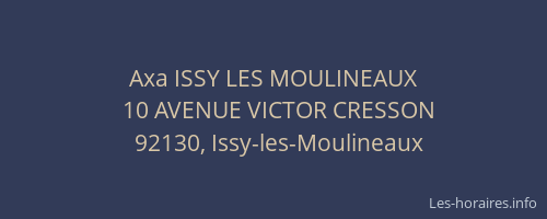 Axa ISSY LES MOULINEAUX