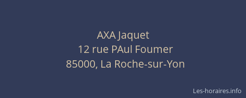 AXA Jaquet