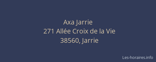 Axa Jarrie