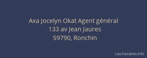 Axa Jocelyn Okat Agent général
