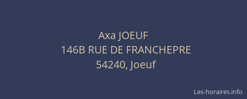 Axa JOEUF