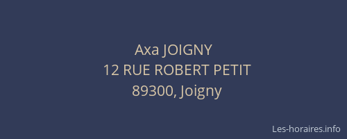 Axa JOIGNY