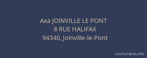 Axa JOINVILLE LE PONT