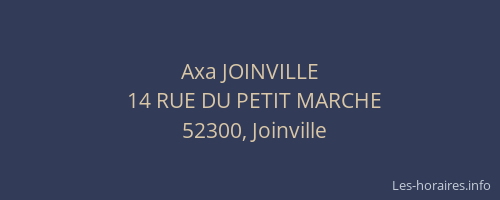 Axa JOINVILLE