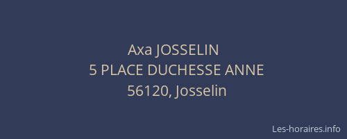 Axa JOSSELIN