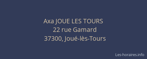 Axa JOUE LES TOURS
