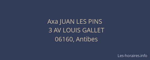 Axa JUAN LES PINS