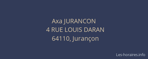 Axa JURANCON