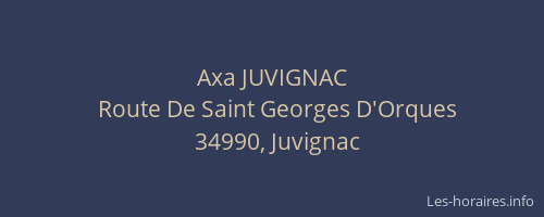 Axa JUVIGNAC