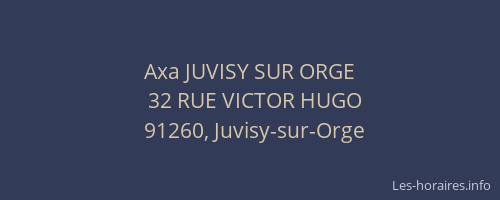 Axa JUVISY SUR ORGE
