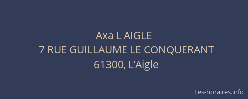 Axa L AIGLE