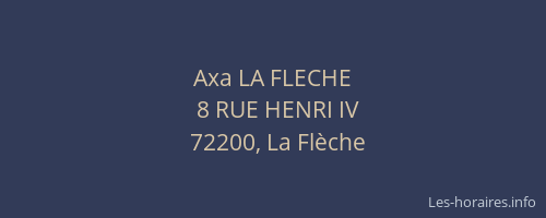 Axa LA FLECHE