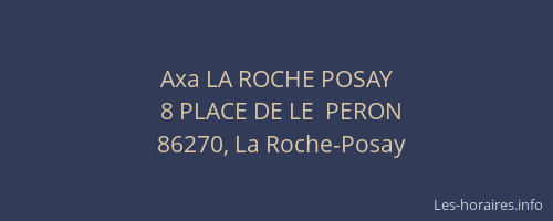 Axa LA ROCHE POSAY