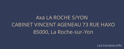 Axa LA ROCHE S/YON