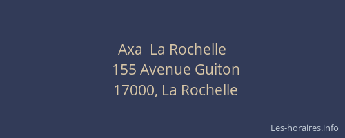 Axa  La Rochelle