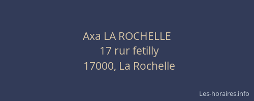 Axa LA ROCHELLE
