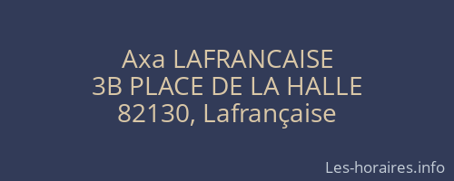 Axa LAFRANCAISE