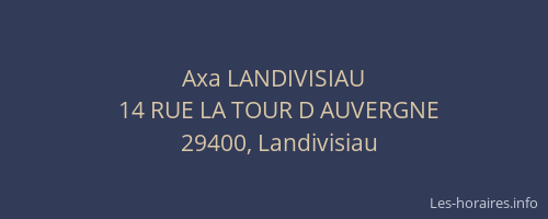 Axa LANDIVISIAU