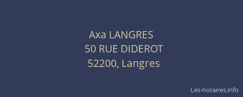 Axa LANGRES
