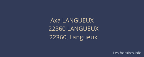 Axa LANGUEUX