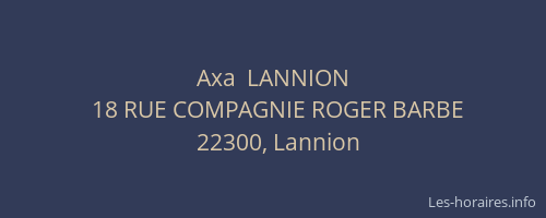 Axa  LANNION