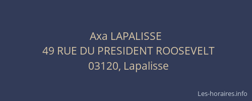 Axa LAPALISSE