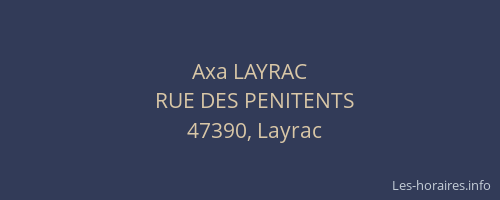Axa LAYRAC